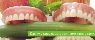 как ухаживать за съемными протезами зубов