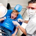 Silvering of baby teeth in children